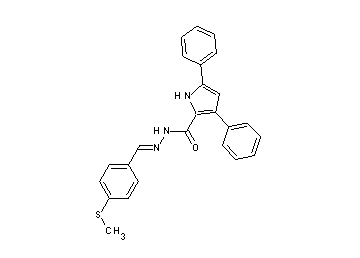 N'-[4-(methylsulfanyl)benzylidene]-3,5-diphenyl-1H-pyrrole-2-carbohydrazide - Click Image to Close