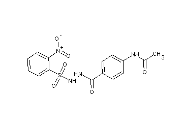 N-[4-({2-[(2-nitrophenyl)sulfonyl]hydrazino}carbonyl)phenyl]acetamide