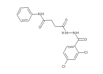 4-[2-(2,4-dichlorobenzoyl)hydrazino]-4-oxo-N-phenylbutanamide