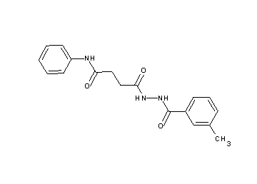 4-[2-(3-methylbenzoyl)hydrazino]-4-oxo-N-phenylbutanamide