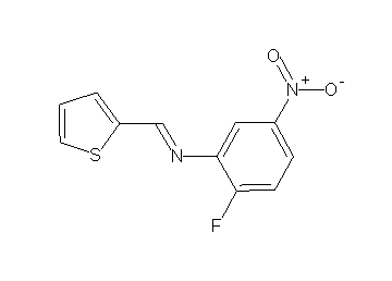 (2-fluoro-5-nitrophenyl)(2-thienylmethylene)amine