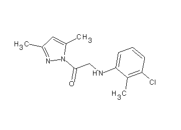 (3-chloro-2-methylphenyl)[2-(3,5-dimethyl-1H-pyrazol-1-yl)-2-oxoethyl]amine