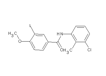 N-(3-chloro-2-methylphenyl)-3-iodo-4-methoxybenzamide