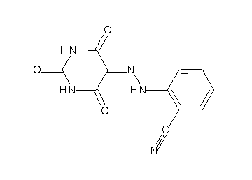 2-[2-(2,4,6-trioxotetrahydro-5(2H)-pyrimidinylidene)hydrazino]benzonitrile