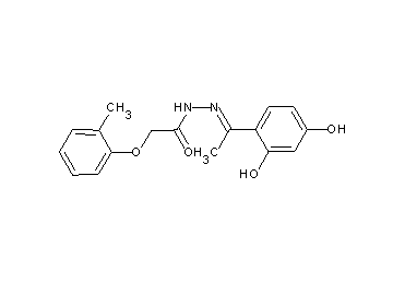 N'-[1-(2,4-dihydroxyphenyl)ethylidene]-2-(2-methylphenoxy)acetohydrazide