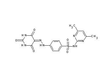 N-(4,6-dimethyl-2-pyrimidinyl)-4-[2-(2,4,6-trioxotetrahydro-5(2H)-pyrimidinylidene)hydrazino]benzenesulfonamide