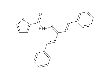 N'-[3-phenyl-1-(2-phenylvinyl)-2-propen-1-ylidene]-2-thiophenecarbohydrazide