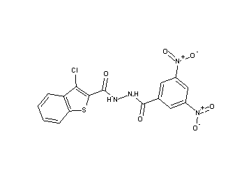 3-chloro-N'-(3,5-dinitrobenzoyl)-1-benzothiophene-2-carbohydrazide