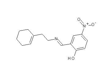 2-({[2-(1-cyclohexen-1-yl)ethyl]imino}methyl)-4-nitrophenol