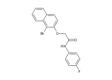 2-[(1-bromo-2-naphthyl)oxy]-N-(4-fluorophenyl)acetamide