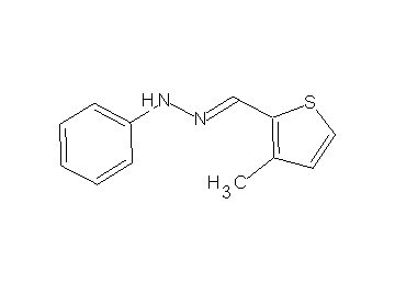 1-[(3-methyl-2-thienyl)methylene]-2-phenylhydrazine