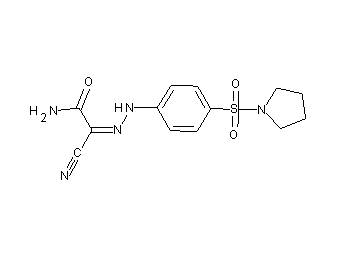 2-cyano-2-{[4-(1-pyrrolidinylsulfonyl)phenyl]hydrazono}acetamide - Click Image to Close