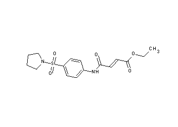 ethyl 4-oxo-4-{[4-(1-pyrrolidinylsulfonyl)phenyl]amino}-2-butenoate