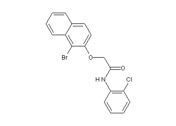 2-[(1-bromo-2-naphthyl)oxy]-N-(2-chlorophenyl)acetamide