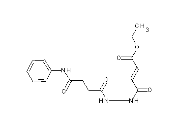 ethyl 4-[2-(4-anilino-4-oxobutanoyl)hydrazino]-4-oxo-2-butenoate - Click Image to Close