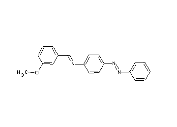 N-(3-methoxybenzylidene)-4-(phenyldiazenyl)aniline