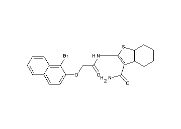 2-({[(1-bromo-2-naphthyl)oxy]acetyl}amino)-4,5,6,7-tetrahydro-1-benzothiophene-3-carboxamide