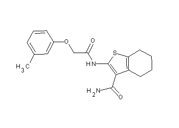 2-{[(3-methylphenoxy)acetyl]amino}-4,5,6,7-tetrahydro-1-benzothiophene-3-carboxamide