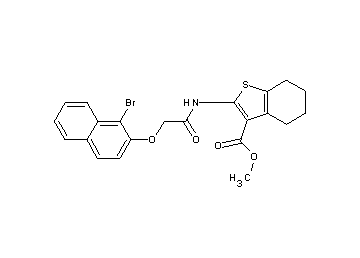 methyl 2-({[(1-bromo-2-naphthyl)oxy]acetyl}amino)-4,5,6,7-tetrahydro-1-benzothiophene-3-carboxylate