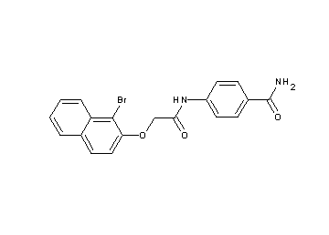 4-({[(1-bromo-2-naphthyl)oxy]acetyl}amino)benzamide