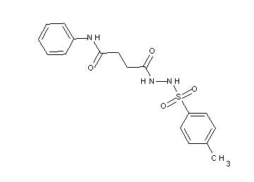 4-{2-[(4-methylphenyl)sulfonyl]hydrazino}-4-oxo-N-phenylbutanamide