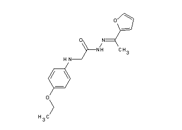 2-[(4-ethoxyphenyl)amino]-N'-[1-(2-furyl)ethylidene]acetohydrazide (non-preferred name)