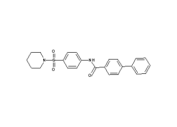 N-[4-(1-piperidinylsulfonyl)phenyl]-4-biphenylcarboxamide - Click Image to Close