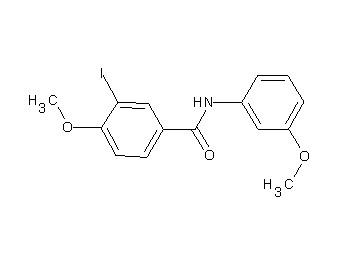 3-iodo-4-methoxy-N-(3-methoxyphenyl)benzamide