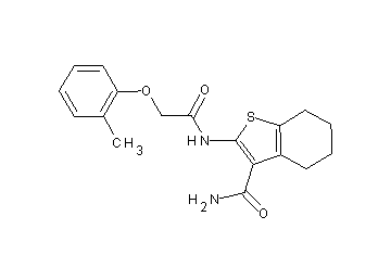 2-{[(2-methylphenoxy)acetyl]amino}-4,5,6,7-tetrahydro-1-benzothiophene-3-carboxamide