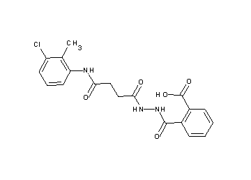 2-[(2-{4-[(3-chloro-2-methylphenyl)amino]-4-oxobutanoyl}hydrazino)carbonyl]benzoic acid