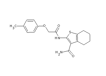 2-{[(4-methylphenoxy)acetyl]amino}-4,5,6,7-tetrahydro-1-benzothiophene-3-carboxamide - Click Image to Close