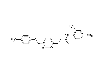 N-(2,4-dimethylphenyl)-4-{2-[(4-methylphenoxy)acetyl]hydrazino}-4-oxobutanamide