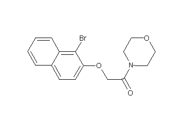 4-{[(1-bromo-2-naphthyl)oxy]acetyl}morpholine