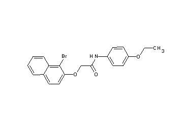 2-[(1-bromo-2-naphthyl)oxy]-N-(4-ethoxyphenyl)acetamide