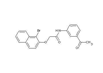 N-(3-acetylphenyl)-2-[(1-bromo-2-naphthyl)oxy]acetamide