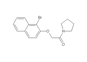 1-{[(1-bromo-2-naphthyl)oxy]acetyl}pyrrolidine