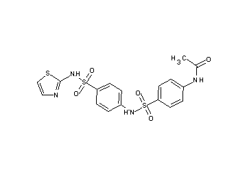 N-{4-[({4-[(1,3-thiazol-2-ylamino)sulfonyl]phenyl}amino)sulfonyl]phenyl}acetamide
