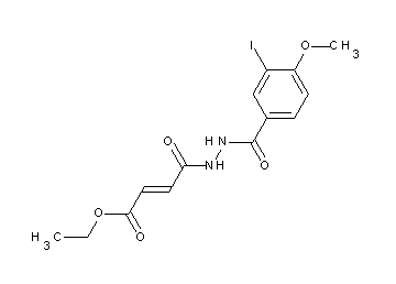 ethyl 4-[2-(3-iodo-4-methoxybenzoyl)hydrazino]-4-oxo-2-butenoate