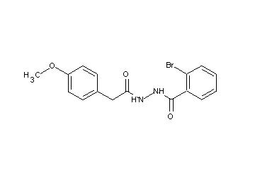 2-bromo-N'-[(4-methoxyphenyl)acetyl]benzohydrazide