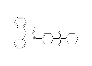 2,2-diphenyl-N-[4-(1-piperidinylsulfonyl)phenyl]acetamide