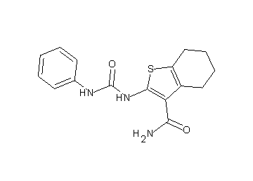 2-[(anilinocarbonyl)amino]-4,5,6,7-tetrahydro-1-benzothiophene-3-carboxamide