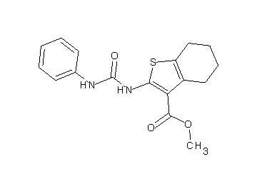 methyl 2-[(anilinocarbonyl)amino]-4,5,6,7-tetrahydro-1-benzothiophene-3-carboxylate