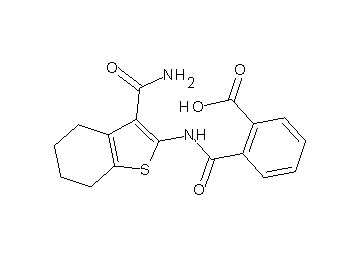 2-({[3-(aminocarbonyl)-4,5,6,7-tetrahydro-1-benzothien-2-yl]amino}carbonyl)benzoic acid