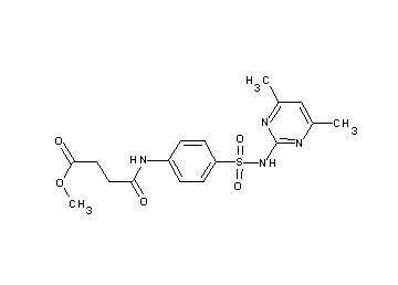 methyl 4-[(4-{[(4,6-dimethyl-2-pyrimidinyl)amino]sulfonyl}phenyl)amino]-4-oxobutanoate