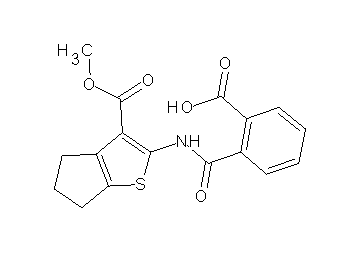 2-({[3-(methoxycarbonyl)-5,6-dihydro-4H-cyclopenta[b]thien-2-yl]amino}carbonyl)benzoic acid