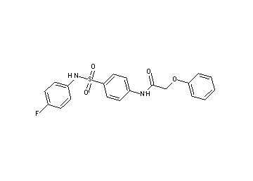 N-(4-{[(4-fluorophenyl)amino]sulfonyl}phenyl)-2-phenoxyacetamide