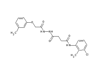 N-(3-chloro-2-methylphenyl)-4-{2-[(3-methylphenoxy)acetyl]hydrazino}-4-oxobutanamide
