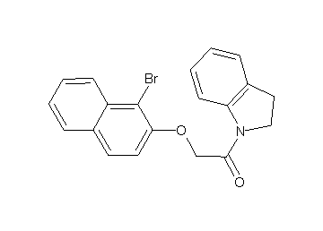 1-{[(1-bromo-2-naphthyl)oxy]acetyl}indoline