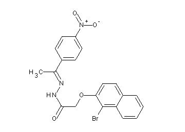 2-[(1-bromo-2-naphthyl)oxy]-N'-[1-(4-nitrophenyl)ethylidene]acetohydrazide