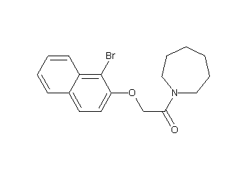 1-{[(1-bromo-2-naphthyl)oxy]acetyl}azepane